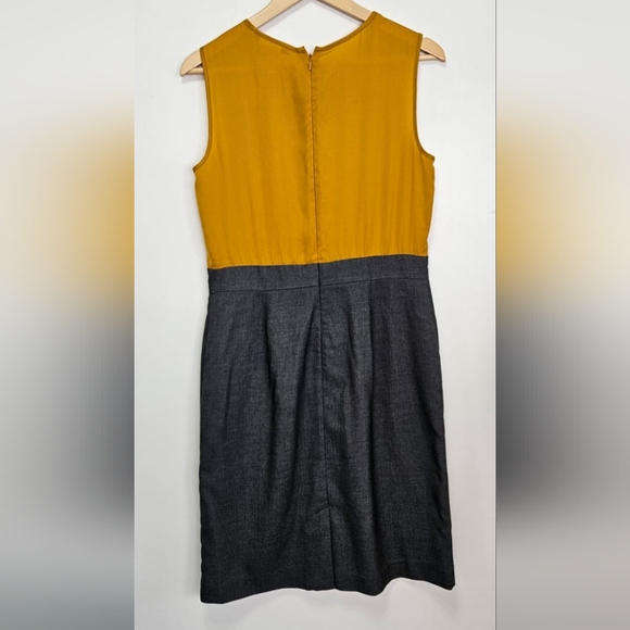 Banana Republic Mustard and Gray Dress Size 8 - Picture 9 of 11